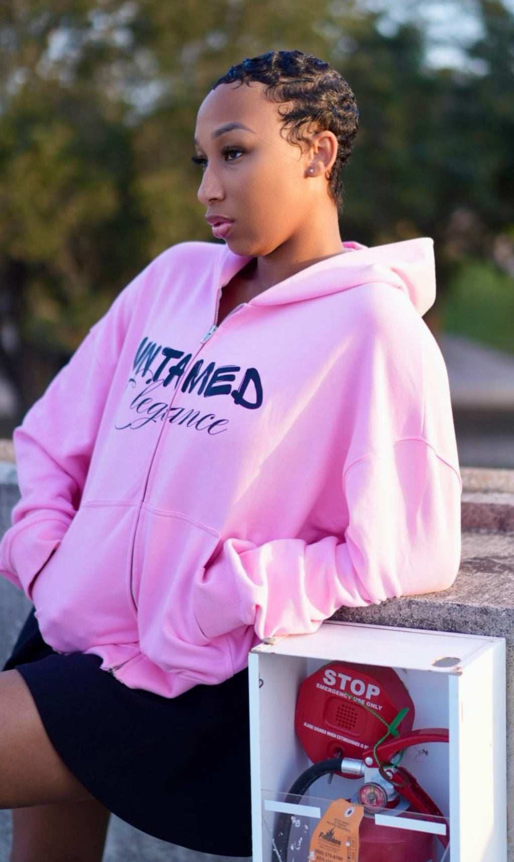 Wild & Elegant Zip-Up Hoodie